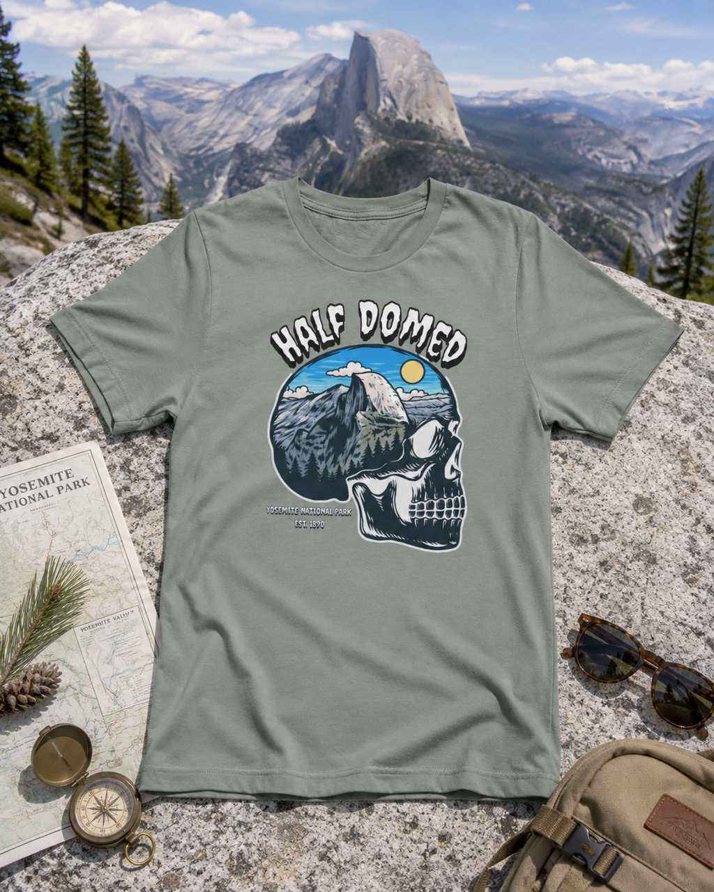 Half Domed Earth-Tone Tee
