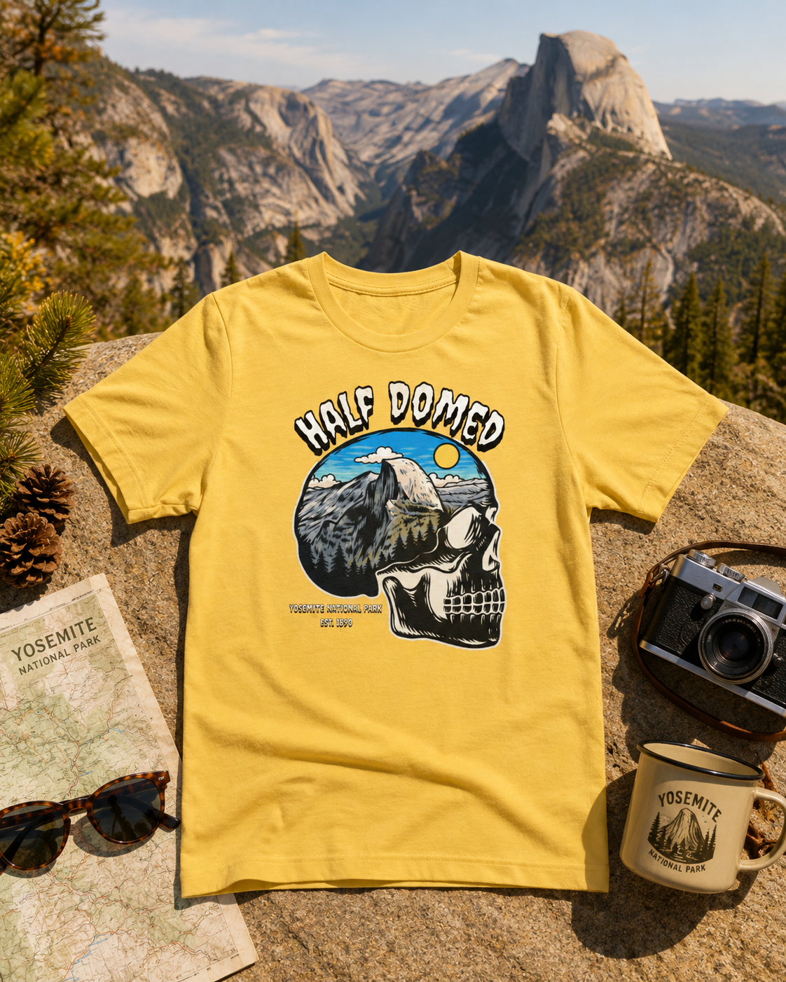 Half Domed Earth-Tone Tee
