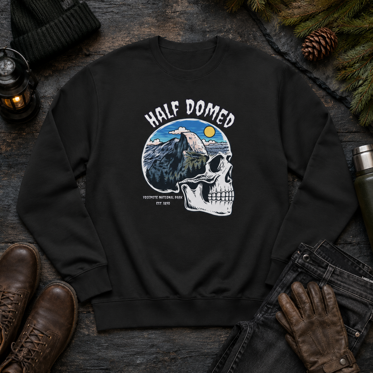 Half Domed Pullover Sweatshirt