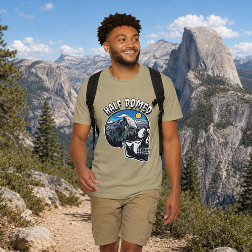 Half Domed Yosemite Graphic Tee – Earth Tones