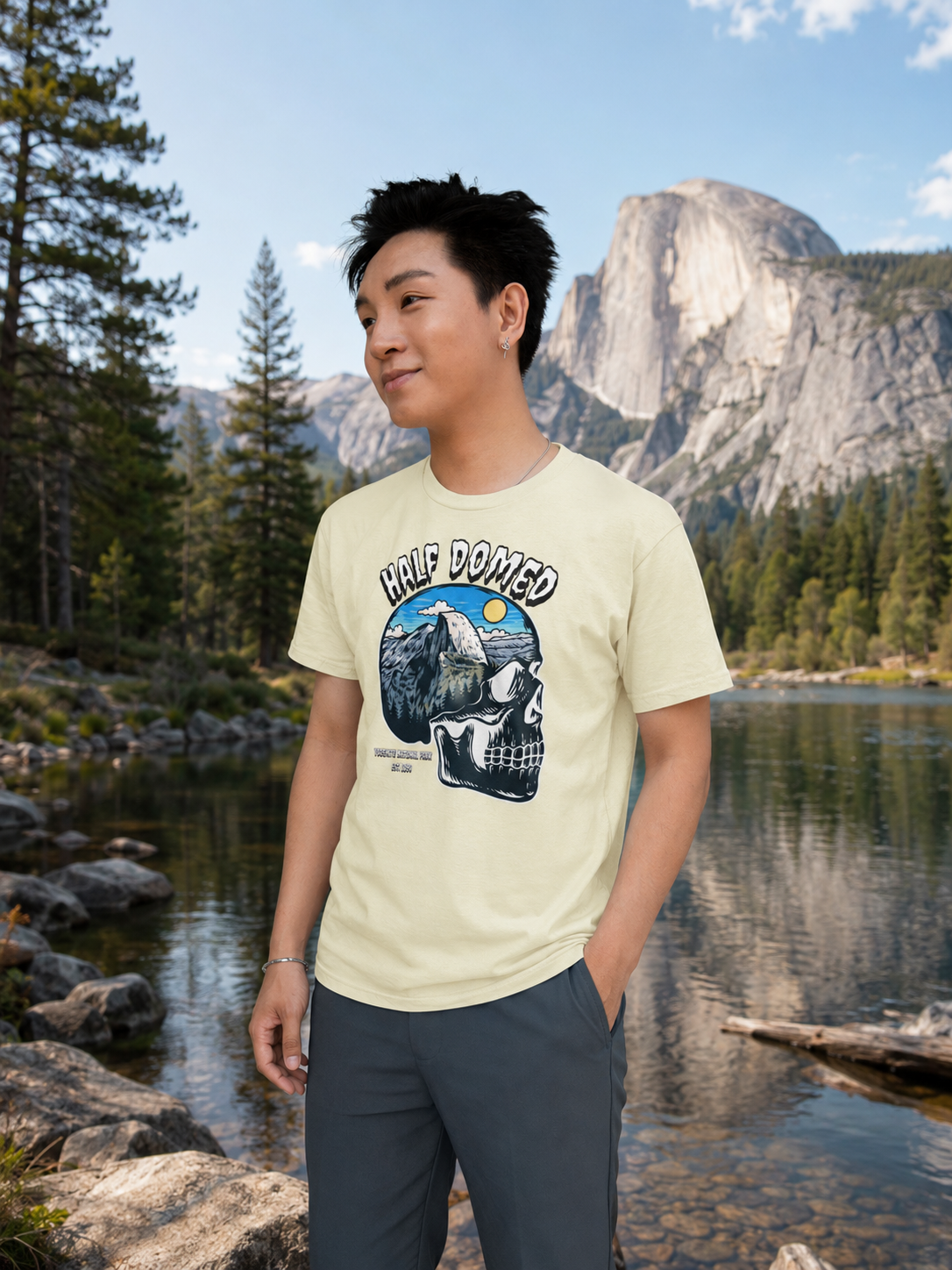 Half Domed Earth-Tone Tee