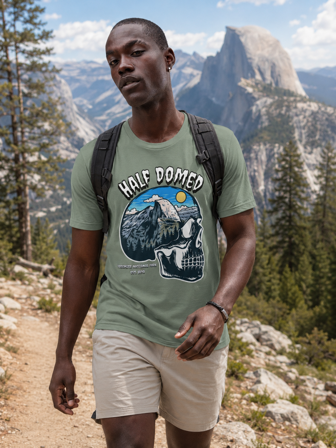 Half Domed Earth-Tone Tee